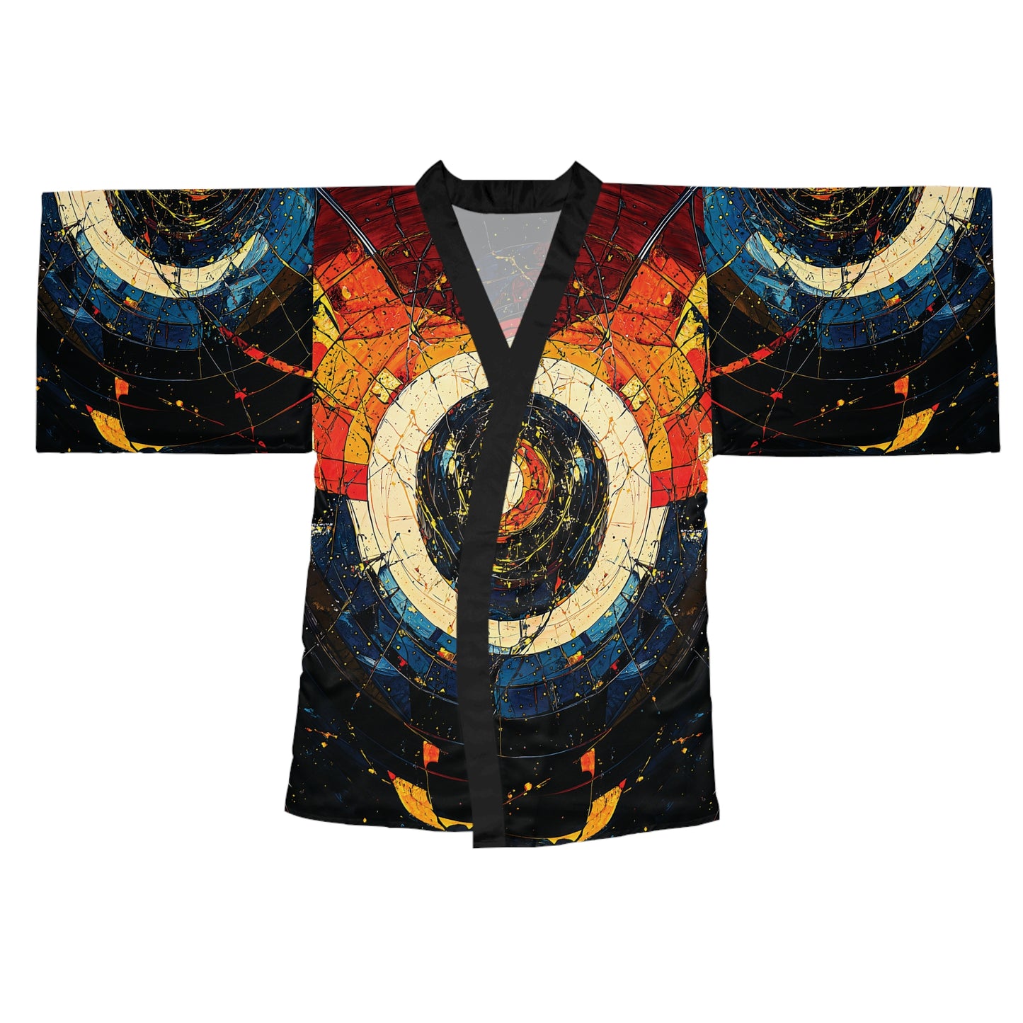 "Shatterdawn Vortex", Long Sleeve Kimono Robe
