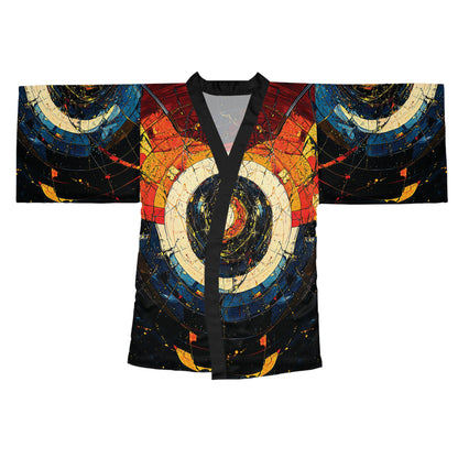"Shatterdawn Vortex", Long Sleeve Kimono Robe