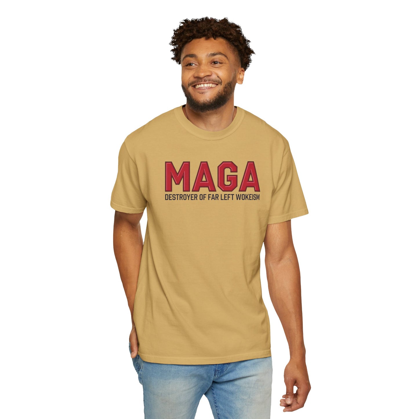 "MAGA - Destroyer of Far Left Wokeism", Unisex T-shirt