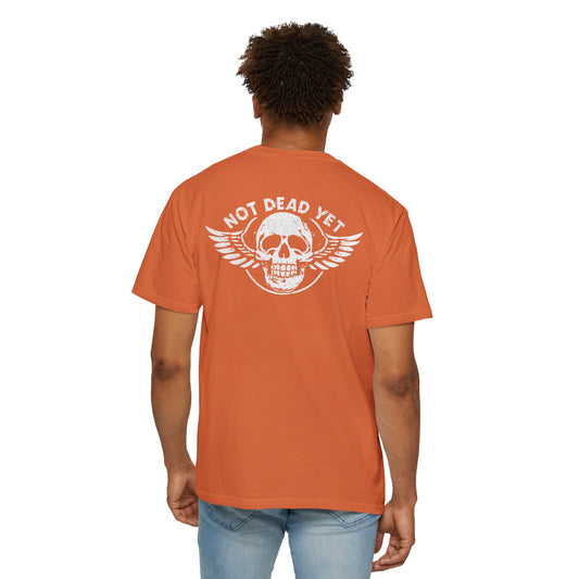 "Not Dead Yet - Winged Skull", Unisex T-shirt