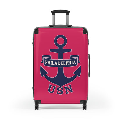 "USN Anchor", Suitcase (Ruby Red)