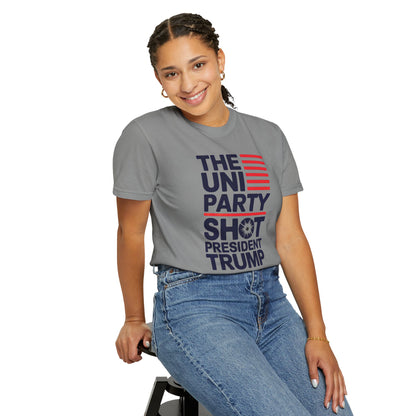 "The Uniparty Shot President Trump" #01, Unisex T-shirt