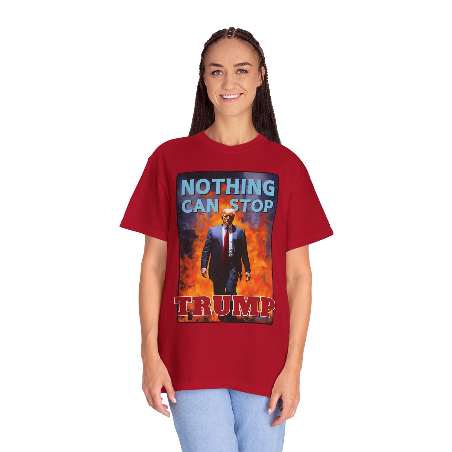"Nothing Can Stop Trump", Unisex T-shirt (Dark Colors)