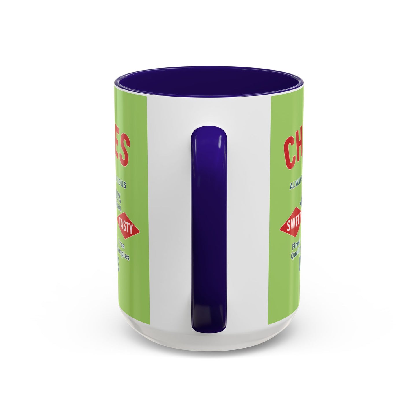 "Delicious Cherries", Colorful Mugs (11oz, 15oz) (Orchard Lime)