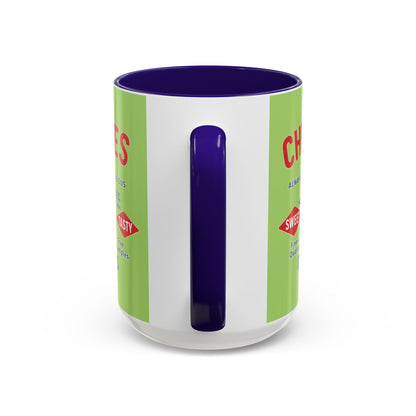 "Delicious Cherries", Colorful Mugs (11oz, 15oz) (Orchard Lime)