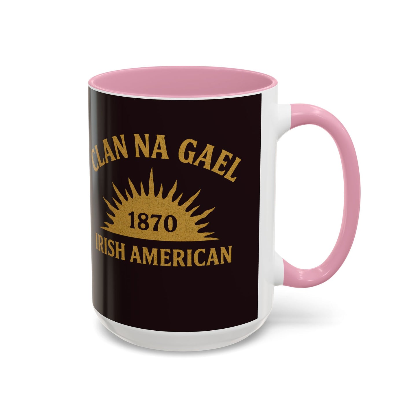 "Clan na Gael - Irish American", Colorful Mugs (11oz, 15oz) (Seal Brown)