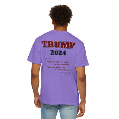 "Trump 2024 - Proverbs 29:2", Unisex T-shirt - Historical Collectible