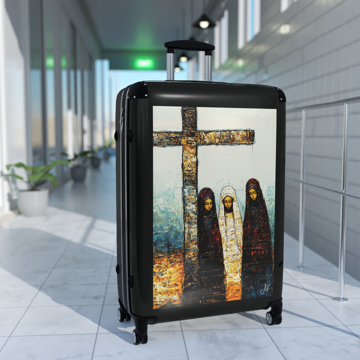 "At-the-Foot of the Cross - John 19:25", Suitcases (Black)