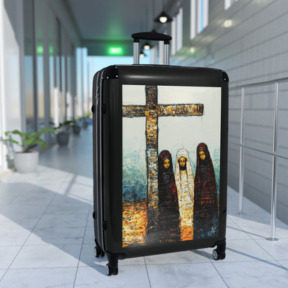 "At-the-Foot of the Cross - John 19:25", Suitcases (Black)