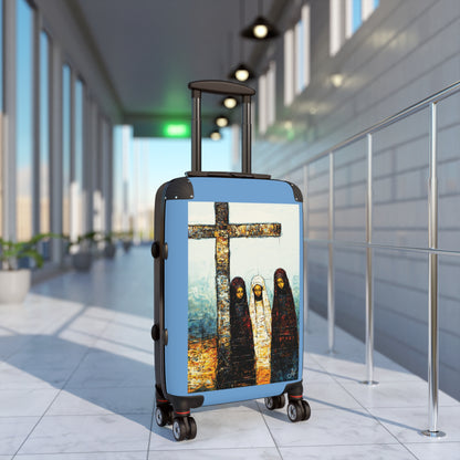 "At-the-Foot of the Cross - John 19:25", Suitcases (Light Blue)
