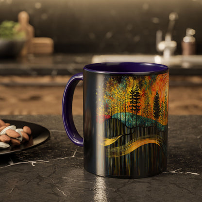 "Sacred Resonance", Colorful Mugs (11oz, 15oz)