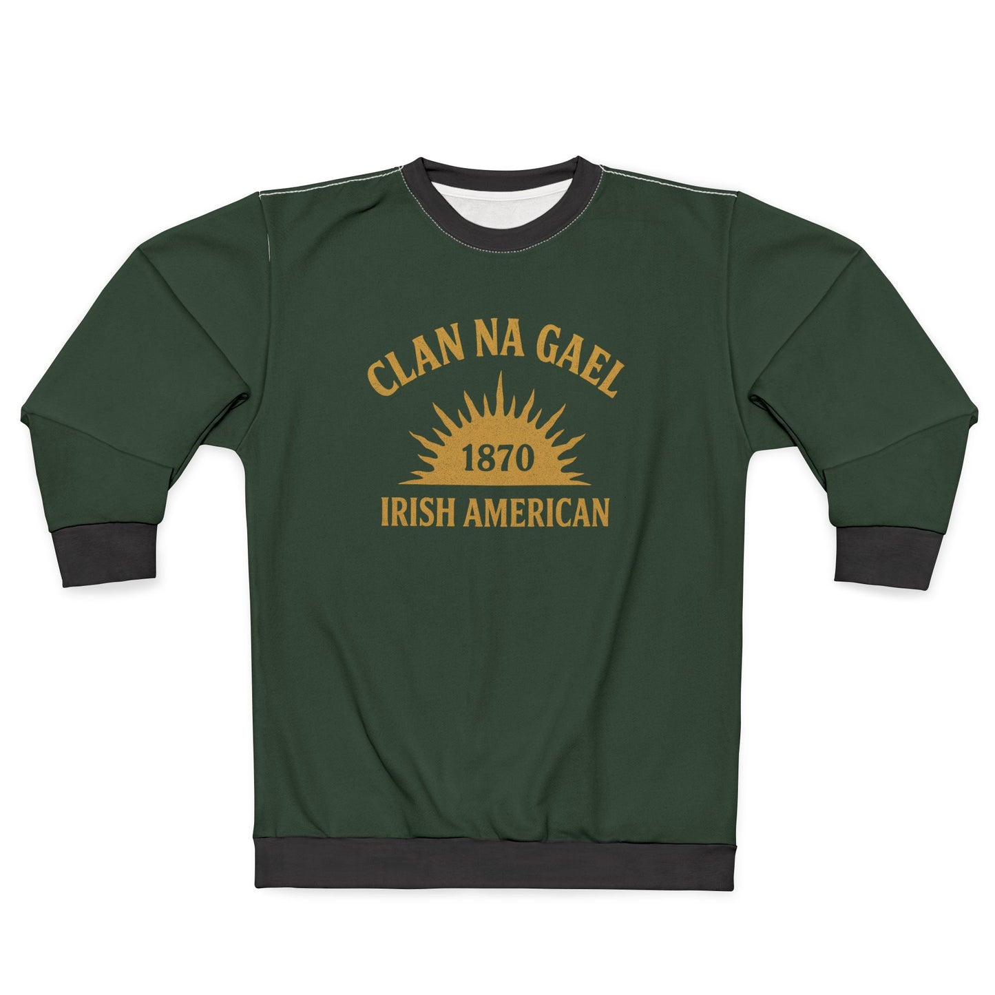 "Clan na Gael - Irish American", Unisex Sweatshirt (Fenian Green)