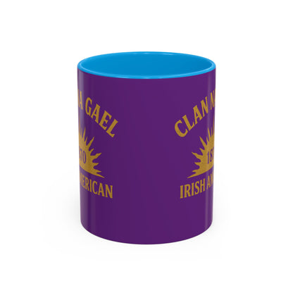 "Clan na Gael - Irish American", Colorful Mugs (11oz, 15oz) (Vesper Violet)
