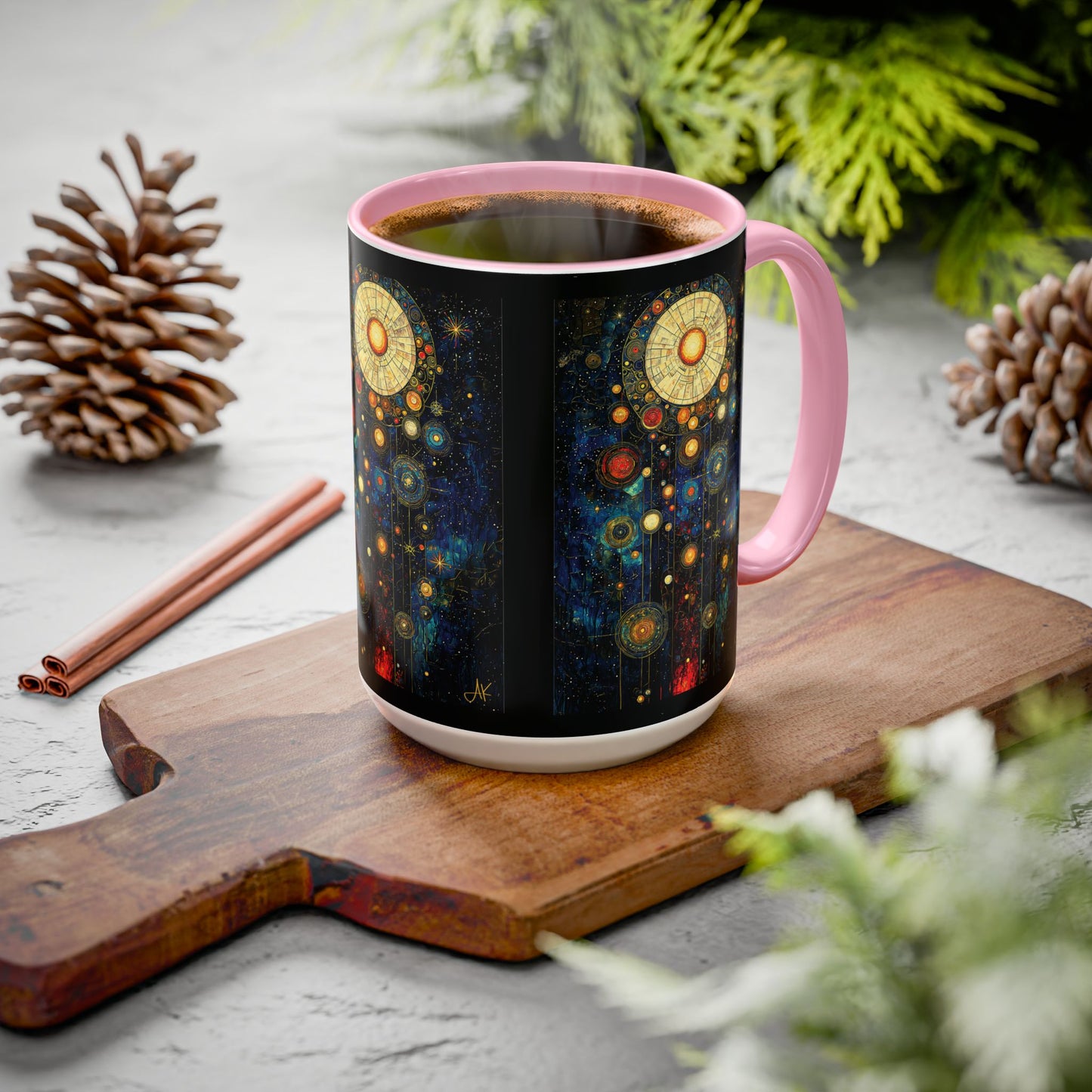"Ancient Connection to God", Colorful Mugs (11oz, 15oz)