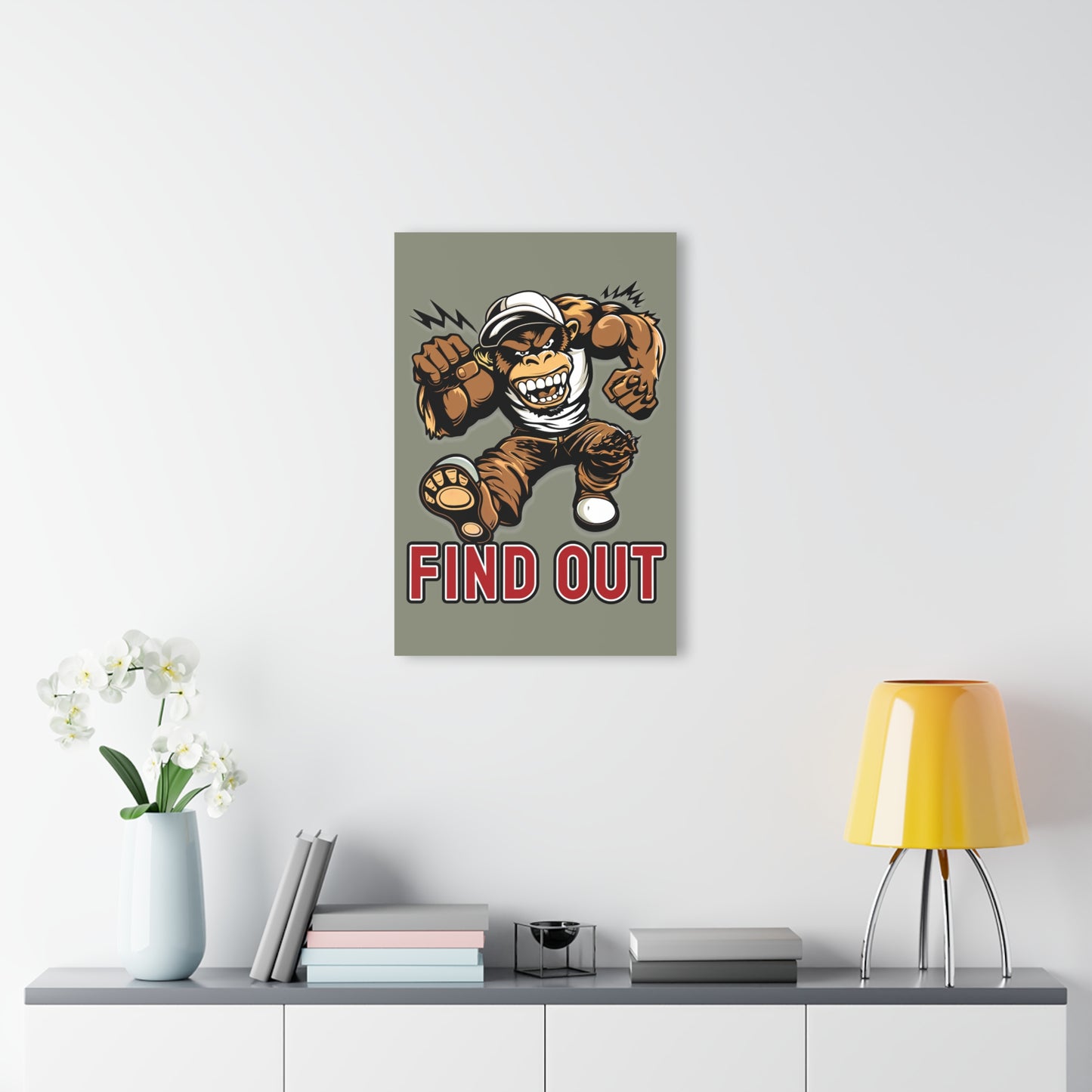 "Find Out", Acrylic Wall Prints (French Cleat Hanging) (Striking Grey)