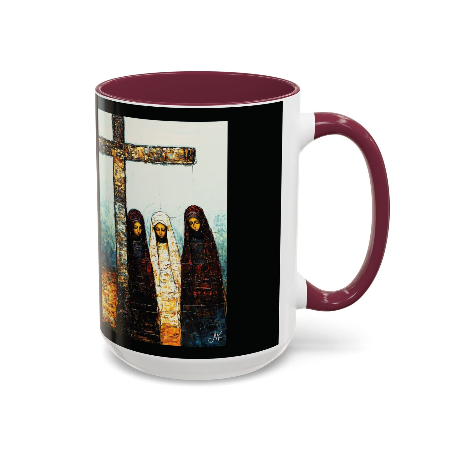 "At-the-Foot of the Cross - John 19:25", Colorful Mugs (11oz & 15oz)