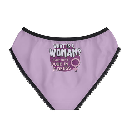 "What is a Woman" #01, Women's Briefs (Mauve)