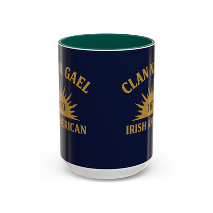 "Clan na Gael - Irish American", Colorful Mugs (11oz, 15oz) (Mariana Blue)