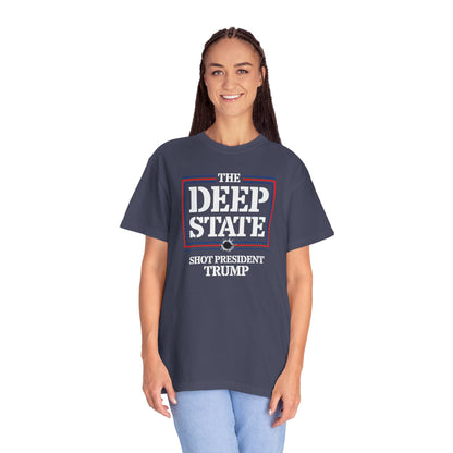"The Deep State Shot President Trump" #01, Unisex T-shirt