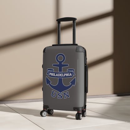 "USN Anchor", Suitcase (Wolf Grey)