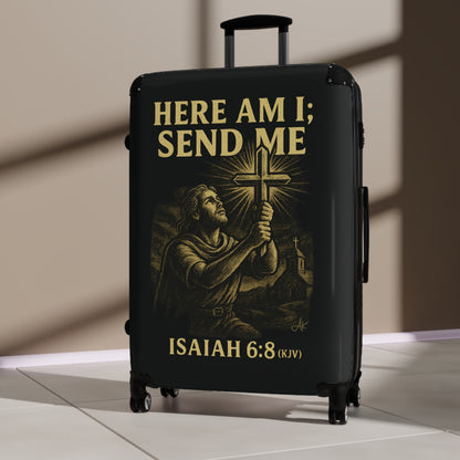 "Isaiah 6:8 (KJV)", Suitcases (Void Black)