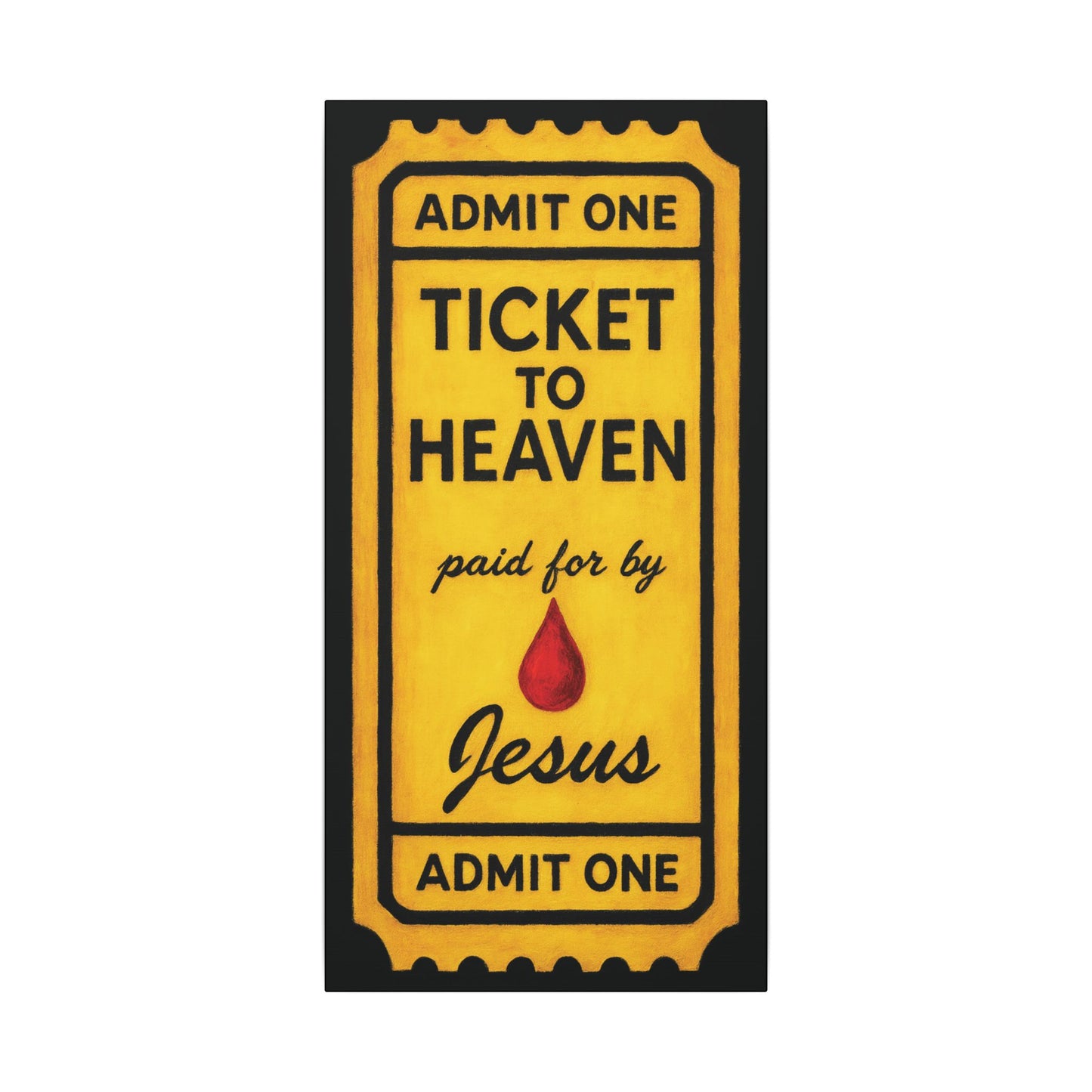 "The Golden Ticket", Matte Canvas Fine Art Print