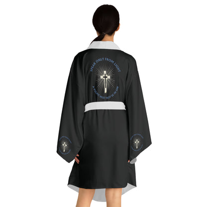 "Speak only from Light", Long Sleeve Kimono Robe