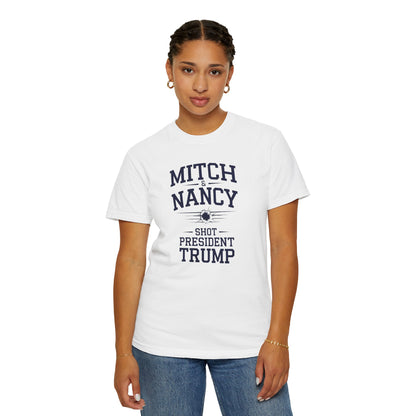"Mitch & Nancy Shot President Trump", Unisex T-shirt
