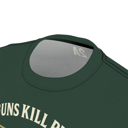 ''Forks Make You Fat", Unisex T-shirt (Black Forest Green)