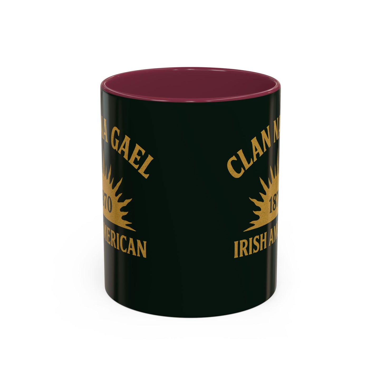 "Clan na Gael - Irish American", Colorful Mugs (11oz, 15oz) (Túath Green)