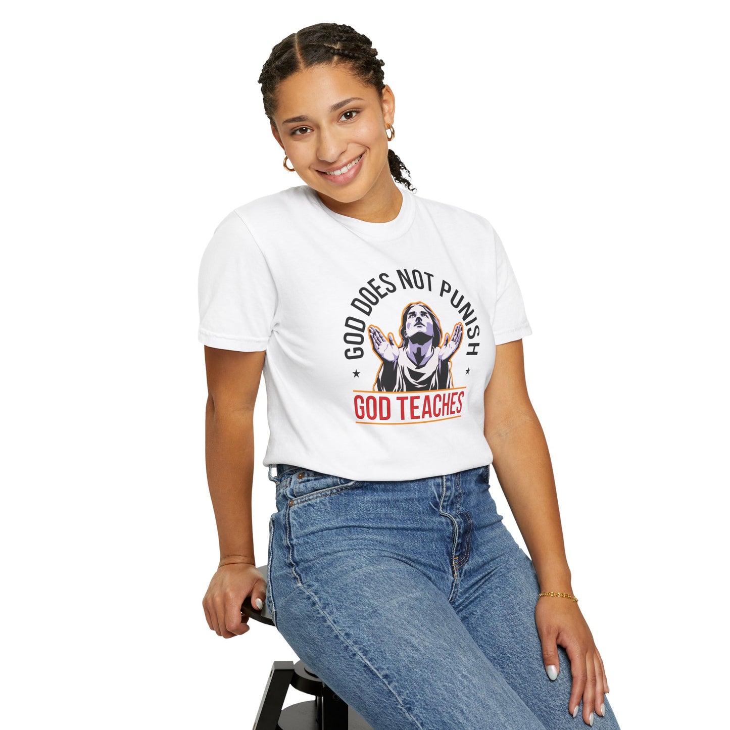 "God Does Not Punish - God Teaches" #01, Unisex T-shirt