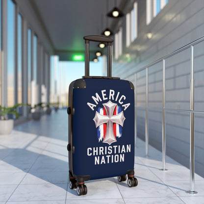 "America - Christian Nation" #01, Suitcases (Dark Blue)