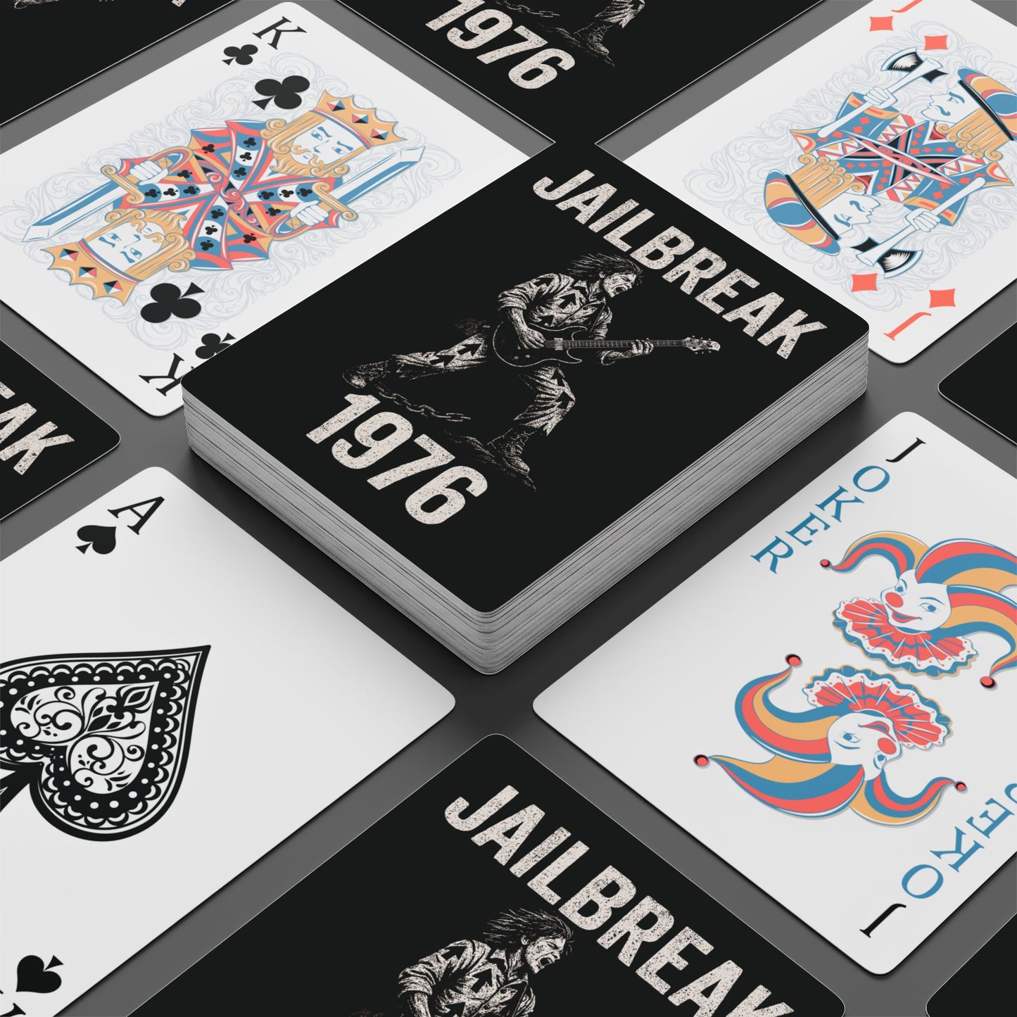 "Jailbreak 1976", Cultural Playing Cards (70's Black)