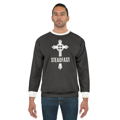 "Steadfast Cross", Unisex Sweatshirt (Void Black)