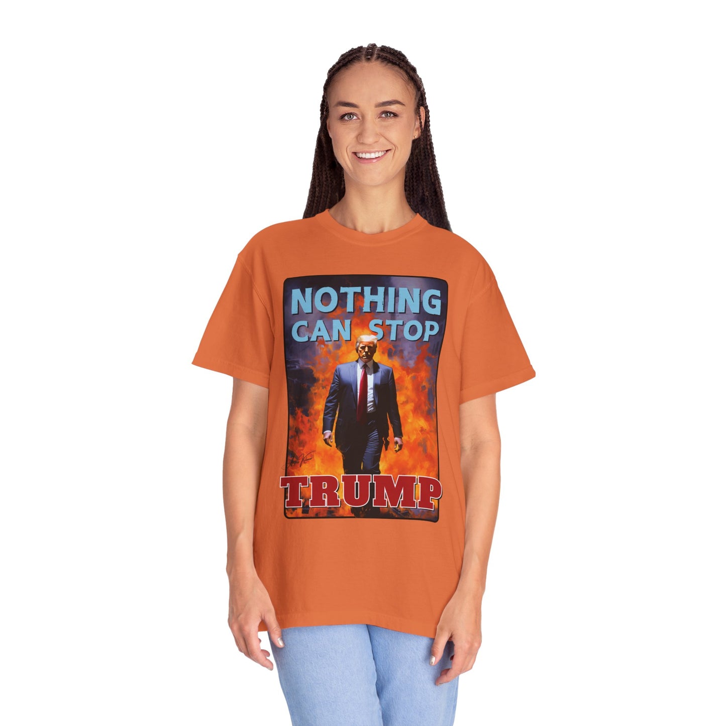 "Nothing Can Stop Trump", Unisex T-shirt (Dark Colors)
