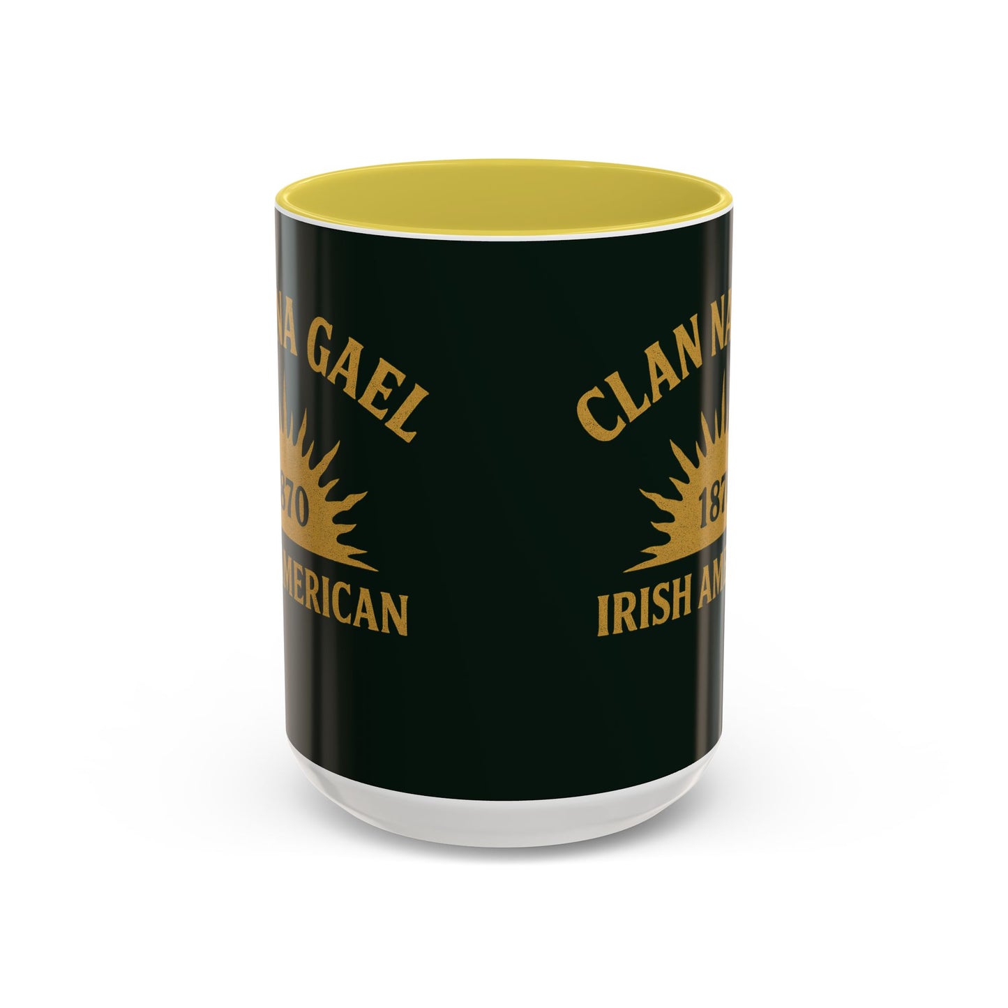 "Clan na Gael - Irish American", Colorful Mugs (11oz, 15oz) (Túath Green)