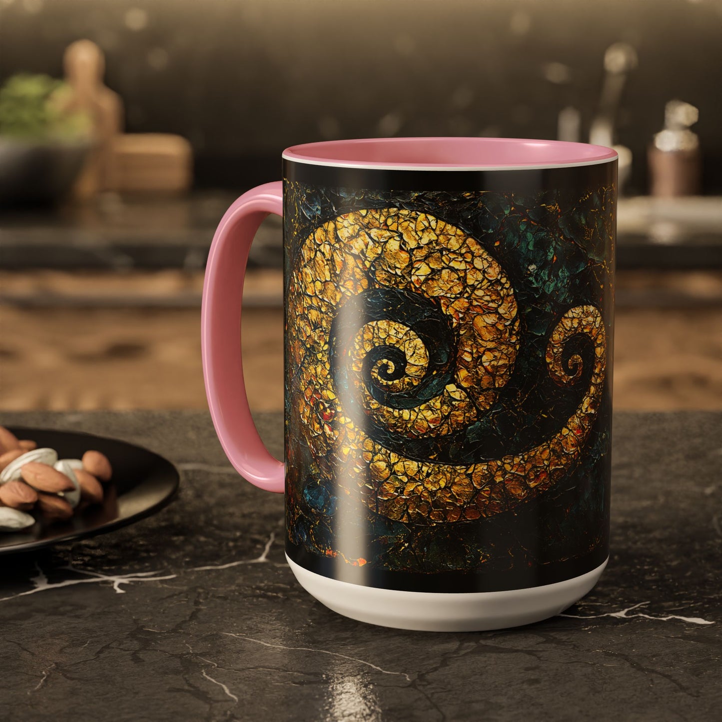 "From Stone to Savior's Light", Colorful Mugs (11oz, 15oz)