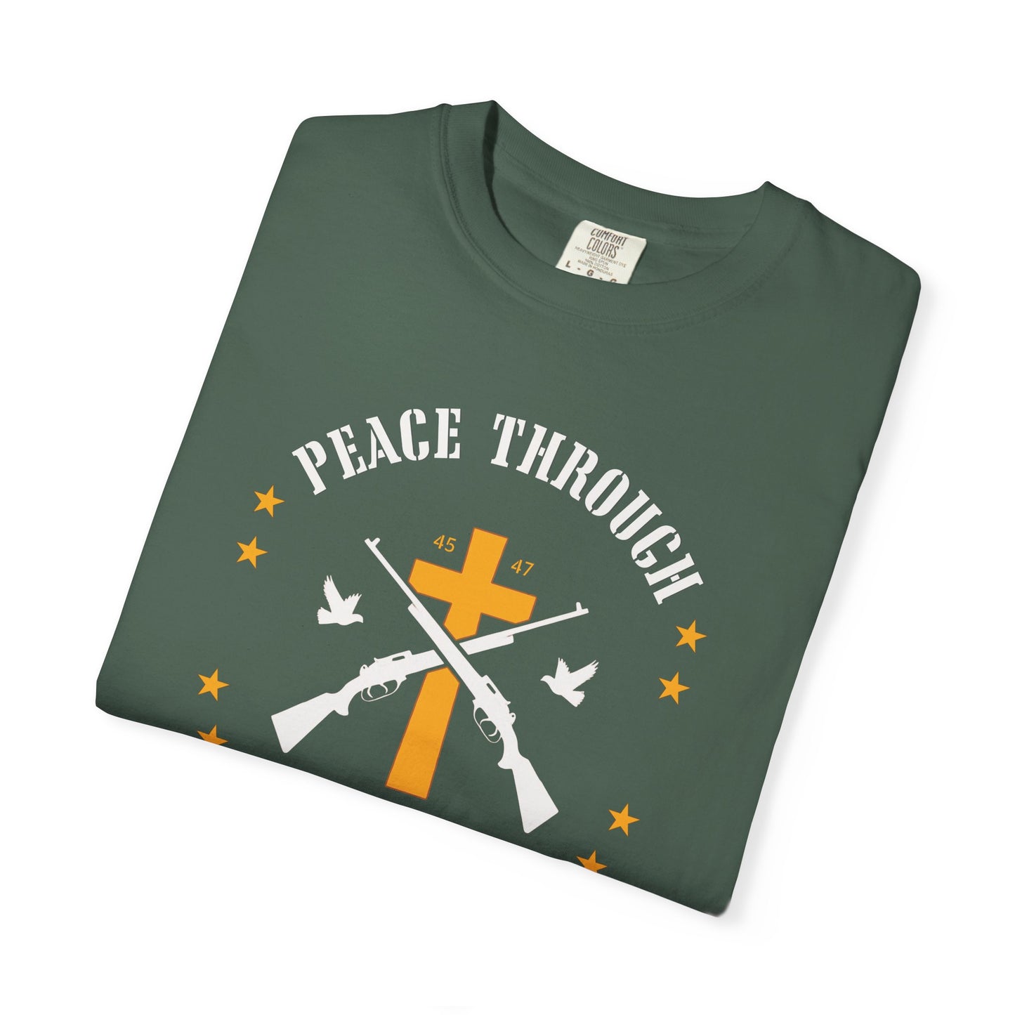 "Peace Through Strength" #01, Unisex T-shirt