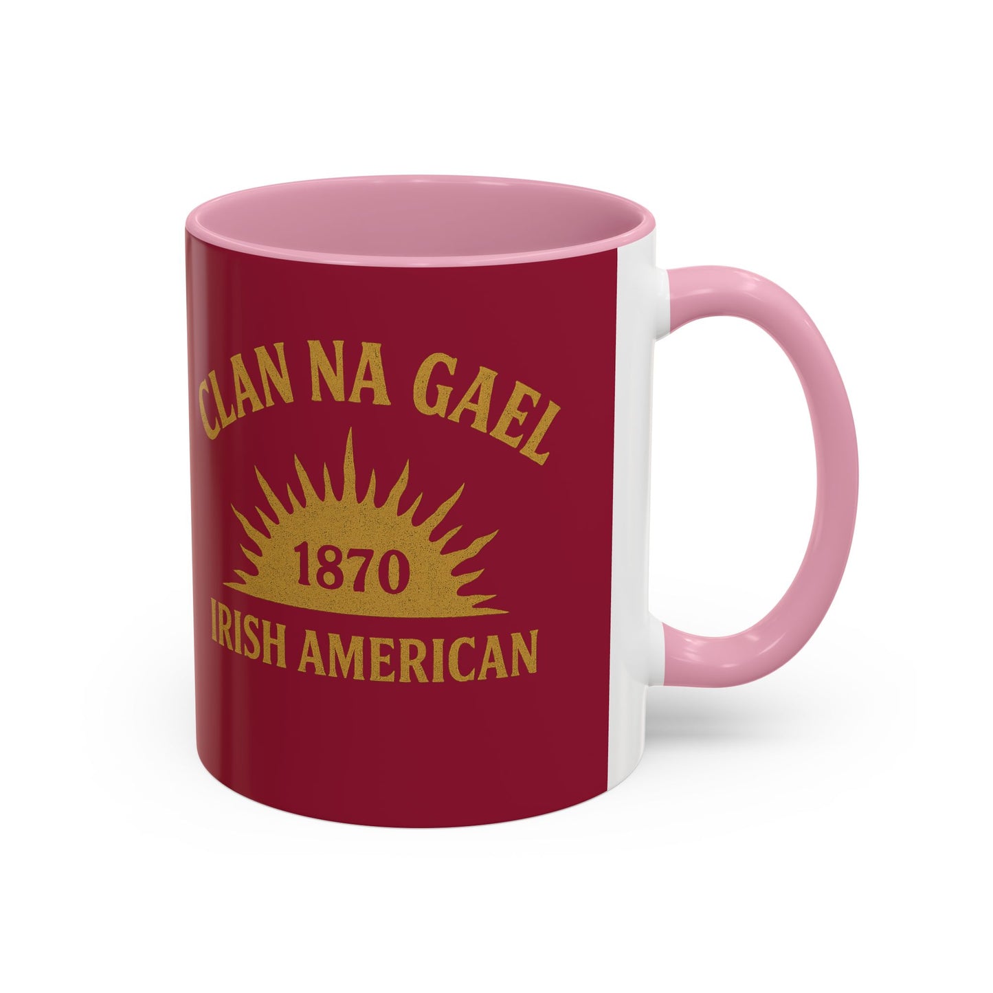 "Clan na Gael - Irish American", Colorful Mugs (11oz, 15oz) (Fénechas Red)