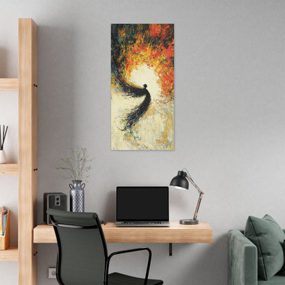 "Seraphic Aegis", Stretched Classic Canvas Fine Art Print