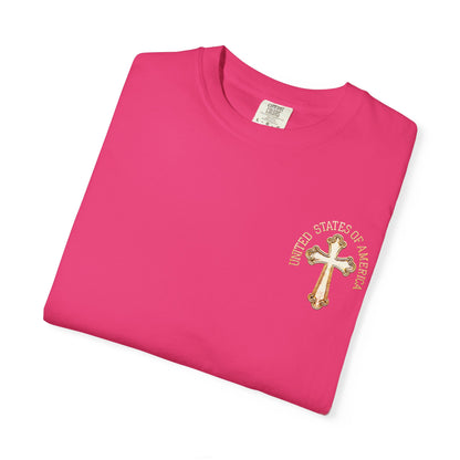 "USA Gold Cross", Unisex T-shirt