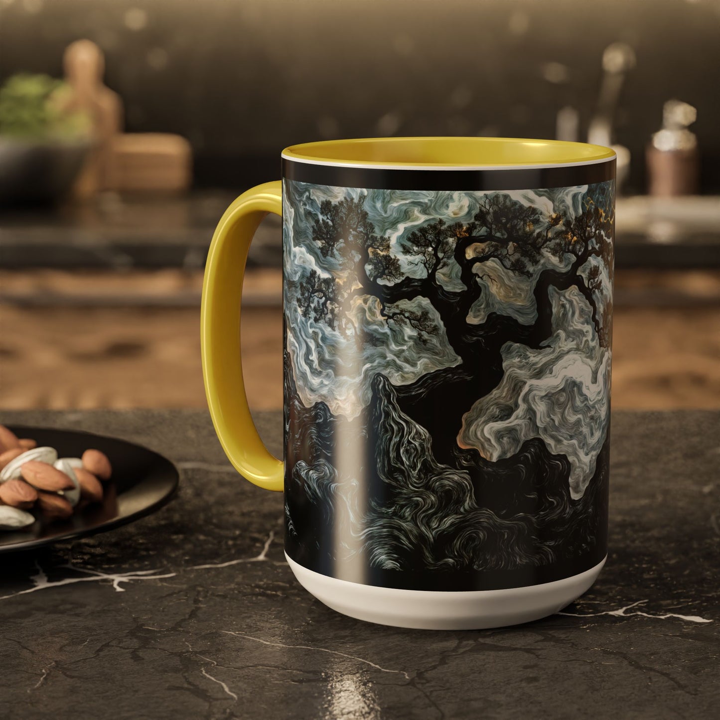 "An Crann Naomh (Gaelic) - The Sacred Tree (English)", Colorful Mugs (11oz & 15oz)