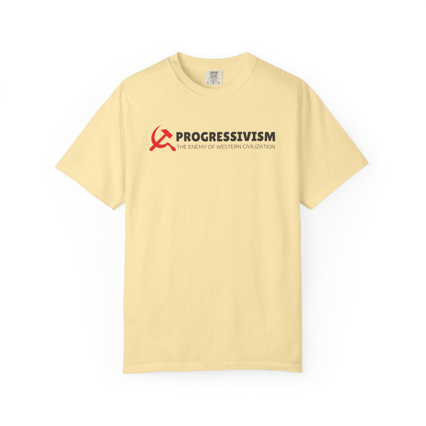 "Progressivism - Enemy of Western Civilization", Unisex T-shirt (Light Colors)