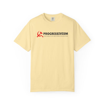 "Progressivism - Enemy of Western Civilization", Unisex T-shirt (Light Colors)