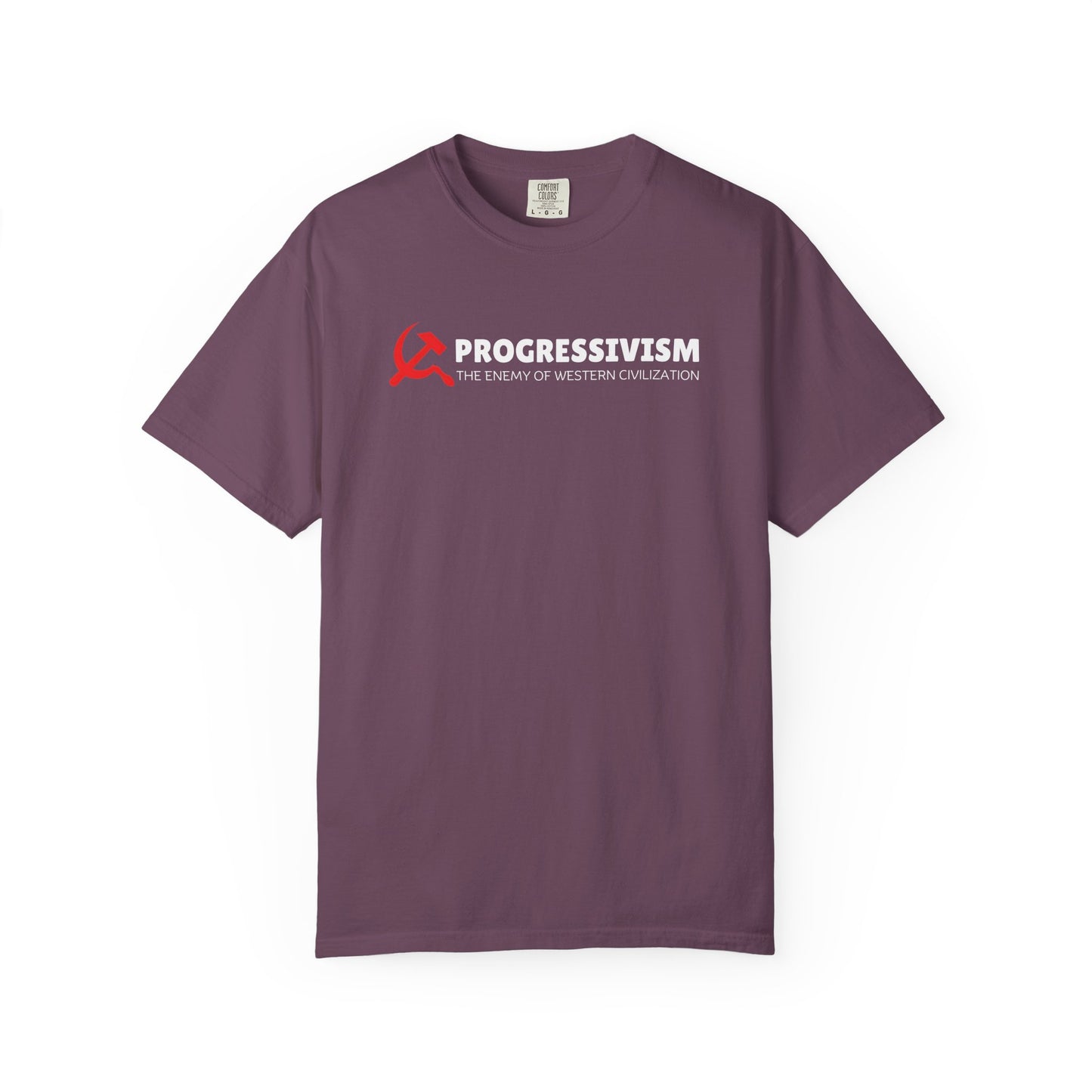 "Progressivism - Enemy of Western Civilization", Unisex T-shirt (Dark Colors)