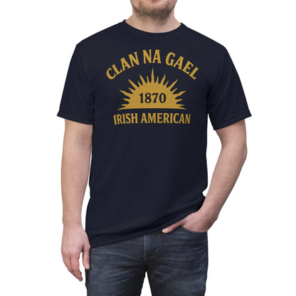 "Clan na Gael - Irish American", Unisex T-shirt (Dark Loathly Lady)