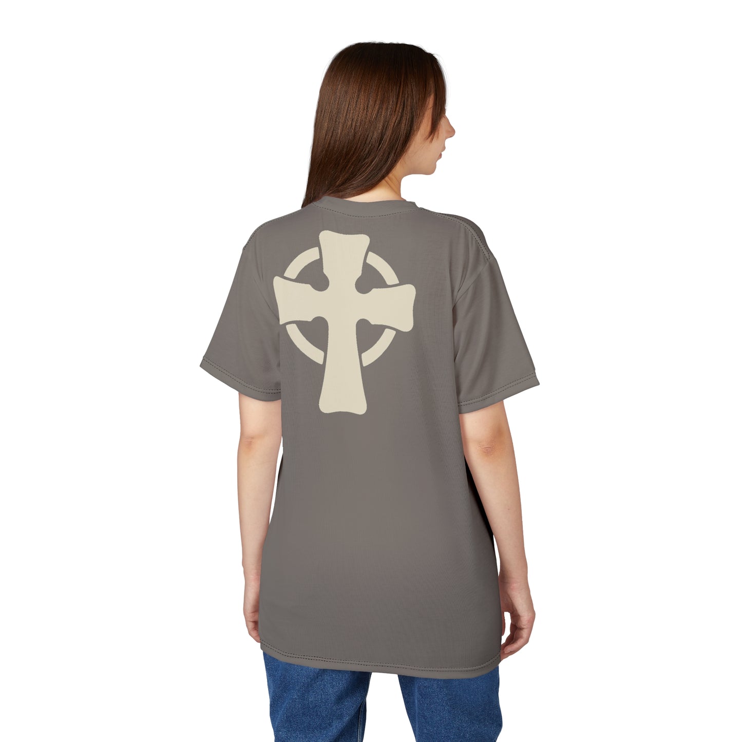 "Retro Jesus", Unisex T-shirt (Suede Grey)