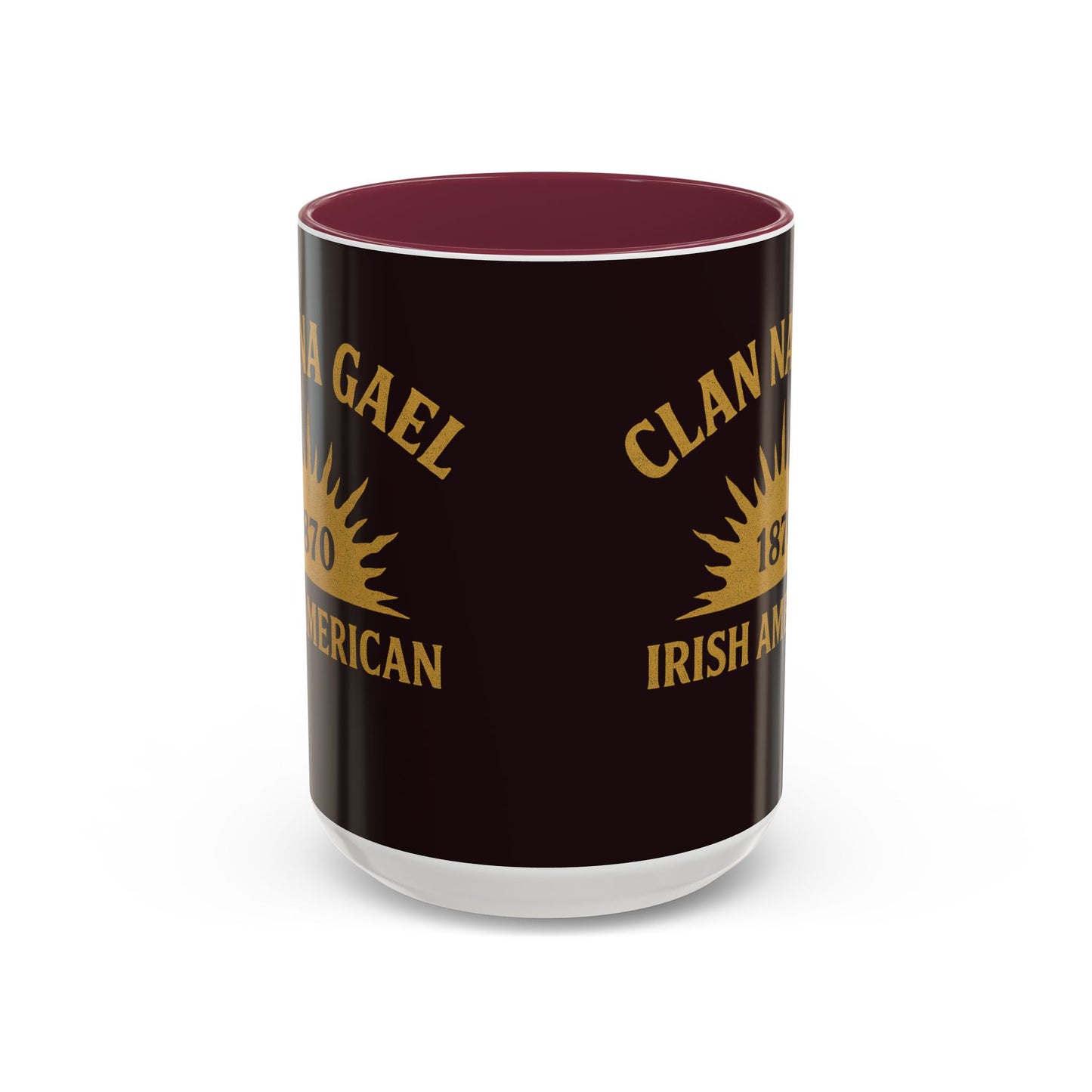 "Clan na Gael - Irish American", Colorful Mugs (11oz, 15oz) (Seal Brown)