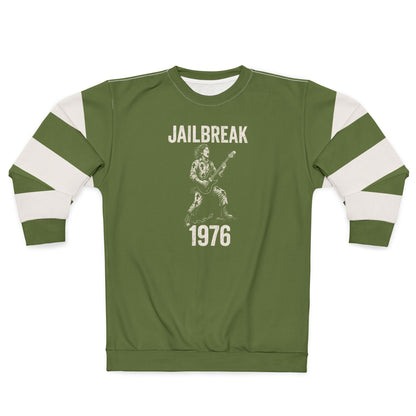 "Jailbreak 1976", Unisex Sweatshirt (Kangaroo-Bush Green)