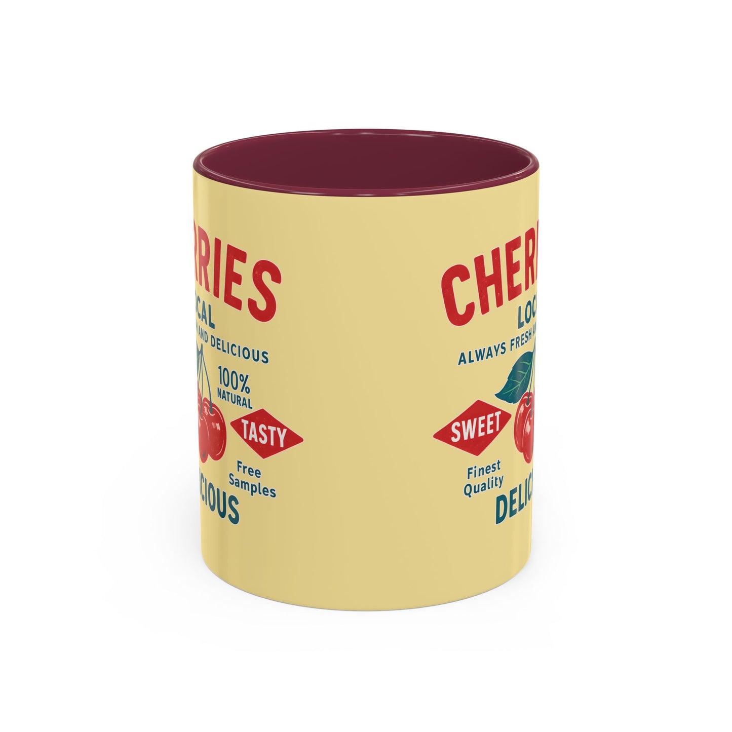"Delicious Cherries", Colorful Mugs (11oz, 15oz) (Sanctum Veil)
